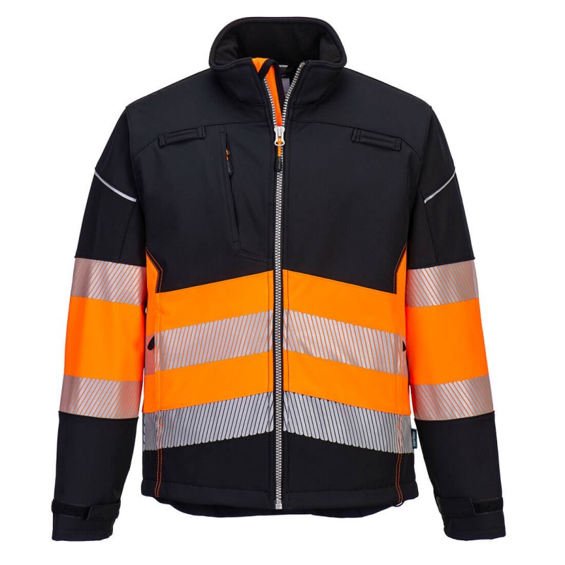 Veste softshell PW3 haute visibilité classe 1 Veste softshell PW3 haute visibilité classe 1