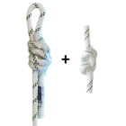 Kit Extrémité pour corde tressée avec longueur spéciale, fournie avec 2 extrémités manufacturées (1 boucle et 1 noeud, chacun so