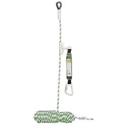NIRO-S, Antichute coulissant sur corde tressée 15 m, avec absorbeur d'énergie