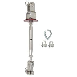 Tendeur pour support d'assurage câble en système rigide - pour installations  16 m