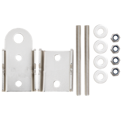 Fixation haute ou basse pour support d'assurage cable (flexible ou rigide)