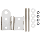 Fixation haute ou basse pour support d'assurage cable (flexible ou rigide)