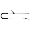 SKALA, Longe de maintien au travail, corde tressée anti-abrasion lg. 2 m, tendeur et connecteurs aluminium