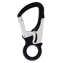 Crochet aluminium double action à verrouillage automatique, type Keylock