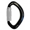 LUNA, Mousqueton demi-rond multidirectionnel 1/4 de tour, ouverture 20 mm - typee Keylock