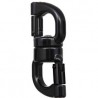GIROS 2, Émerillon aluminium ouvrant sur roulement à billes, ouverture 12 mm