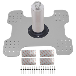 Potelet d'extrémité avec système d'absorption d'énergie pour ligne de vie KS- Line sur couverture bac acier