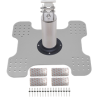 Potelet intermédiaire avec système d'absorption d'énergie pour couverture bac acier