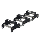 Protection de corde pour arête vive (lot de 3 modules connectés avec 4 maillons rapides)