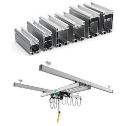 Poutre roulante en aluminium à profil creux