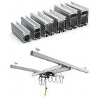 Poutre roulante en aluminium à profil creux