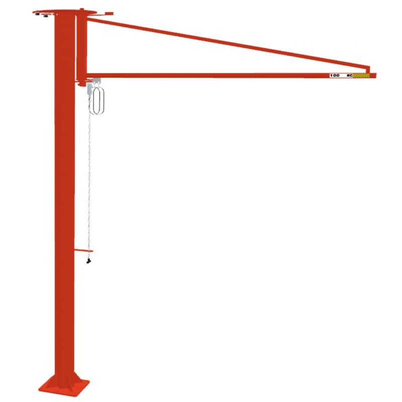 Potences sur fût triangulées légères type porte-outil