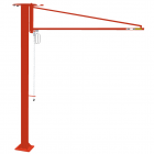 Potences sur fût triangulées légères type porte-outil