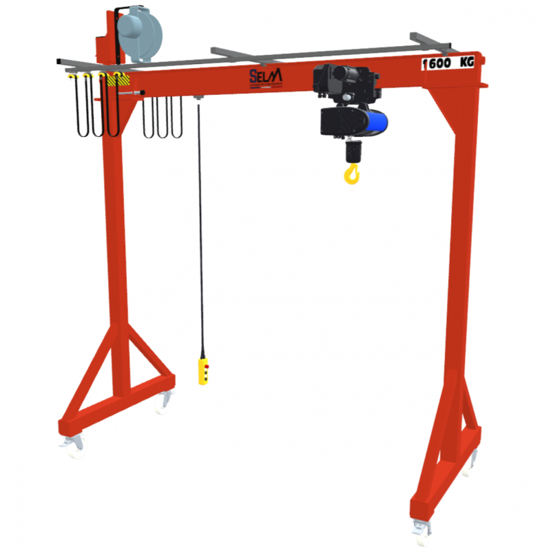 Portiques d'atelier déplaçables en charge