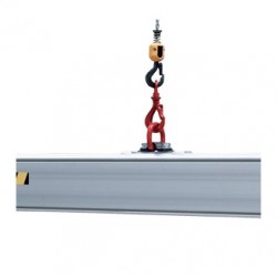 Palonnier aluminium léger avec crochets tournants articulés et linguets sécurité