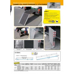 Rampes aluminium type AWR-F - Charge maxi 440 kg/unité