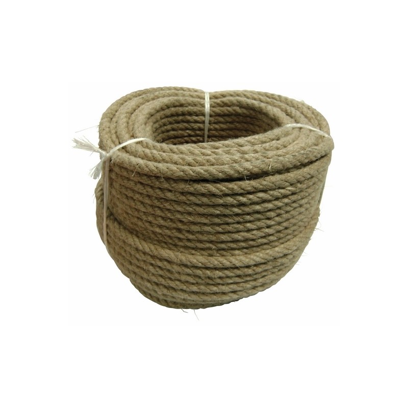 La Cordeline - Corde en chanvre naturel 10 m - Ø6 mm - Gamm vert