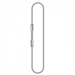 Elingue de levage câble acier 2 boucles manchonnées cossées ø1mm à 38mm