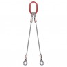 ÉLINGUE CÂBLE GALVA - 2 Brins - 2 boucles cossées