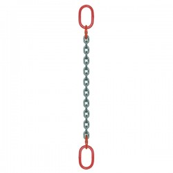 ÉLINGUE CHAÎNE Grade-80 / 1 brin - 1 anneau + 1 anneau