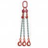 ÉLINGUE CHAÎNE Grade-80 / 3 brins - réglable 3 crochets à verrouillage automatique