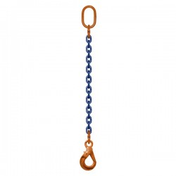 ÉLINGUE CHAÎNE Grade-100 / 1 Brin - 1 anneau + 1 crochet à verrouillage automatique