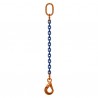ÉLINGUE CHAÎNE Grade-100 / 1 Brin - 1 anneau + 1 crochet à verrouillage automatique