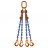 ÉLINGUE CHAÎNE Grade-100 / 4 Brins - réglable 4 crochets standards