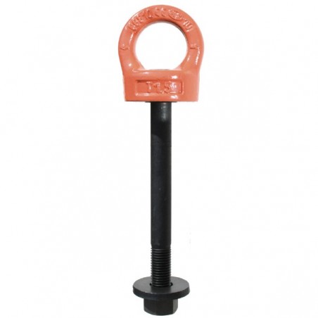 ANNEAU de levage ORIENTABLE à vis long. Variable / à émerillon - COEF 1/4 - GRADE 100