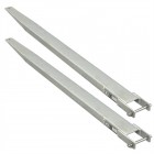 Rallonges de fourches fermées galvanisées 1800 x 100 mm / la paire