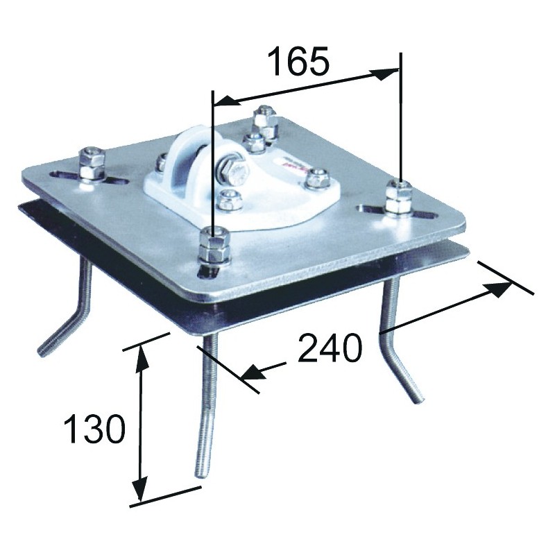 PLAQUE DE FIXATION A SCELLER