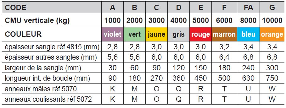 TABLEAU ELINGUE SANGLE PLATE