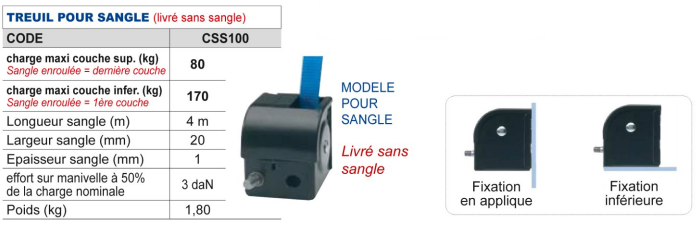 Treuil manuel 5N1 + sangle