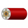 CÂBLE INOX 7 torons de 7 fils GAINÉ PVC Traité anti-UV - ROUGE 1360
