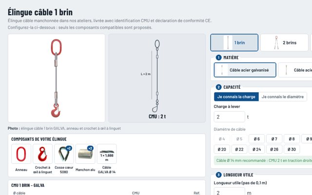 Aperçu du configurateur