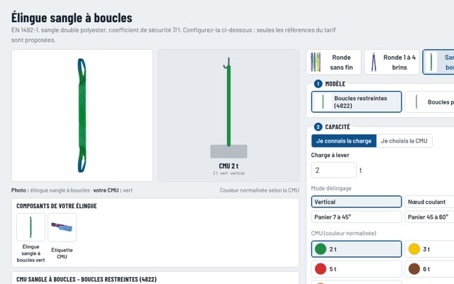Aperçu du configurateur